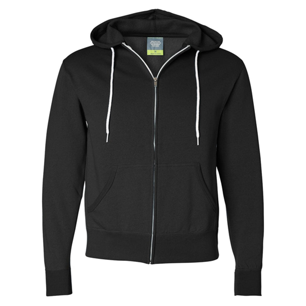 Lightweight Full-Zip Hooded Sweatshirt