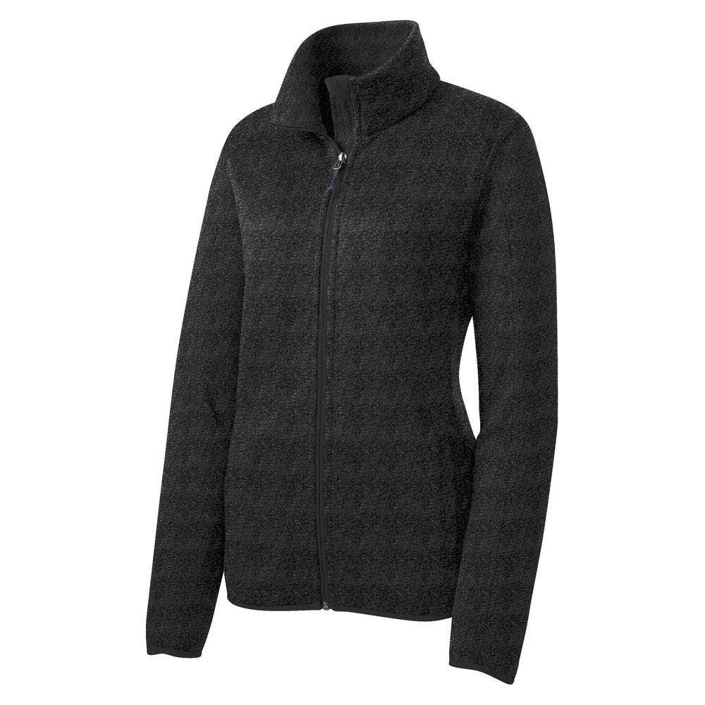 Port Authority® Ladies Sweater Fleece Jacket